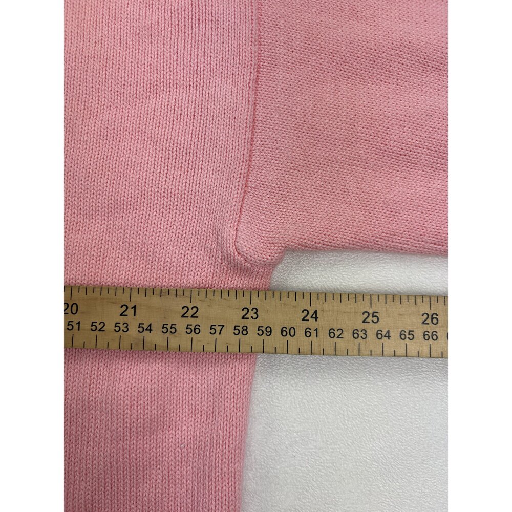 Vince Camuto Pink Bunny Crewneck Sweater Size M - Picture 10 of 11